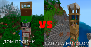 дом Полины VS дом Данила