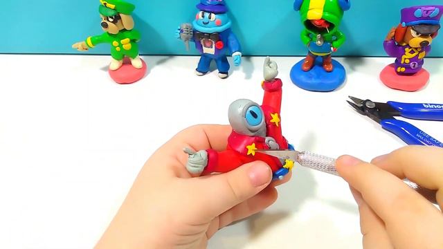 КАК СЛЕПИТЬ #STU ИЗ ПЛАСТИЛИНА БРАВЛ СТАРС Brawl Stars