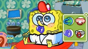 Детская Игра Мультфильм Уход за малышом Губкой Бобом. Care Baby Spongebob