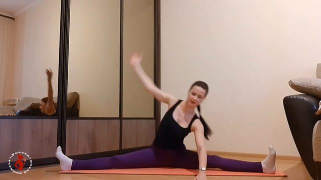 Как сесть на ПОПЕРЕЧНЫЙ ШПАГАТ | Тренировка дома! смотреть онлайн