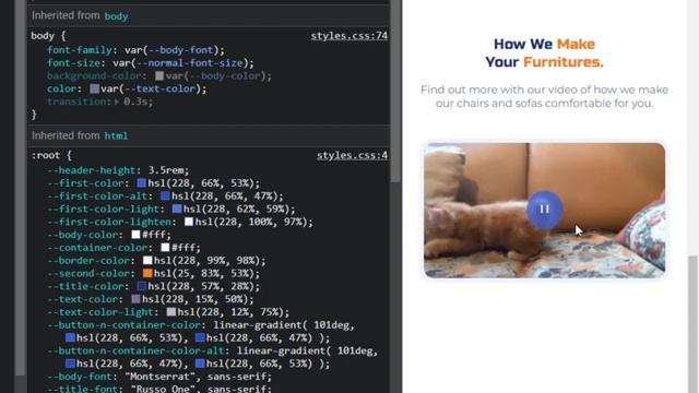 ?Create & Deploy a Responsive Furniture Website Design Using HTML CSS & JavaScript | Dark/Light Mod смотреть онлайн