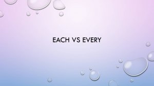 Наречия each, every