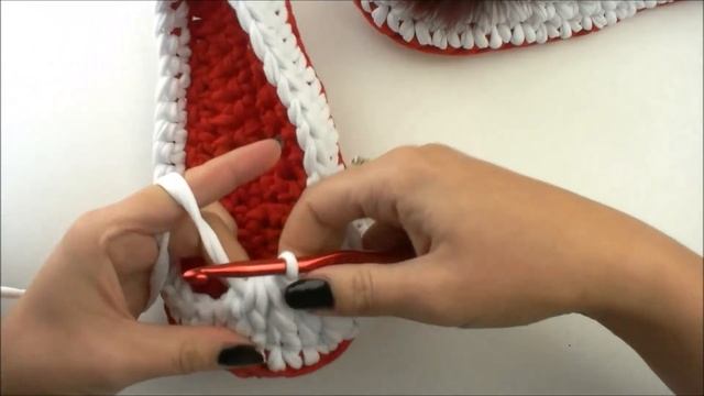 Тапочки из трикотажной пряжи крючком Видео мастер класс смотреть онлайн