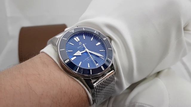 Мужские часы Breitling Superocean Heritage в стальной корпусе 44 мм! смотреть онлайн