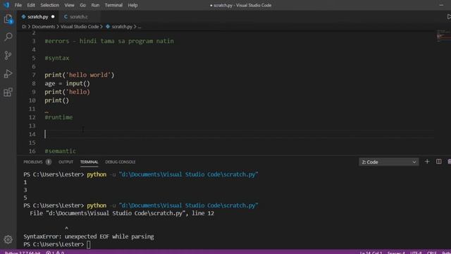 Python Programming for Beginners - 10 Error Handling [English/Tagalog] смотреть онлайн