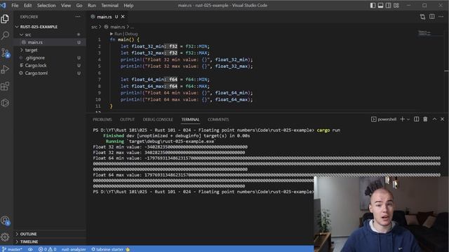 Rust 101 - Floating point numbers in Rust смотреть онлайн