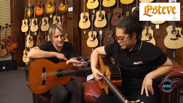 Alysha and Marcus grab a couple Esteve Classical guitars смотреть онлайн