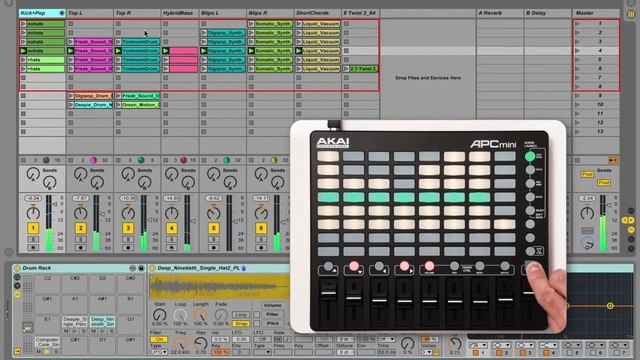 Akai Pro APC Mini. Обзор контроллера. смотреть онлайн