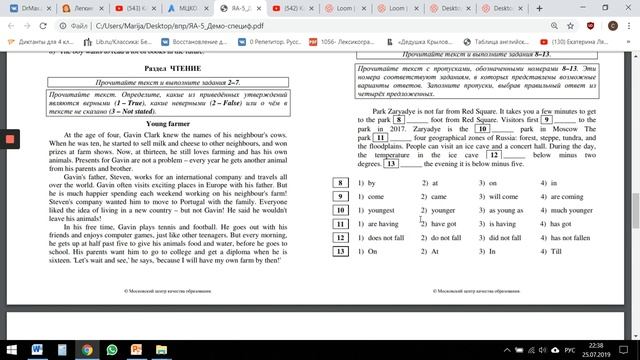 Краткий обзор ВПР по английскому языку 2019 смотреть онлайн