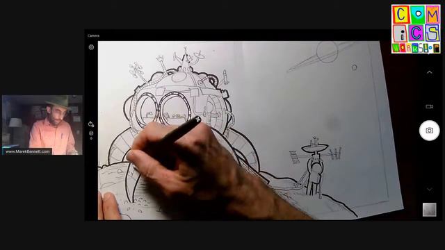 #comicsworkshop Live-Draw: Happy Lil' Asteroid Crawler Lost in Space смотреть онлайн