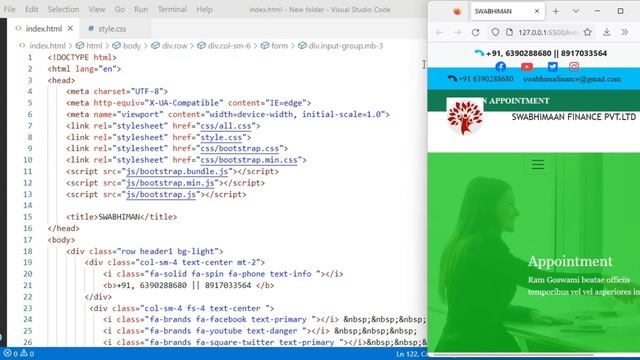 FinancialWebsite designing tutorial || By HTML And CSS and Bootstrap || Code In Discription смотреть онлайн