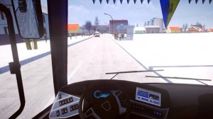 На Нефазе 5299 по зимней карте Чеканино в Proton Bus Simulator