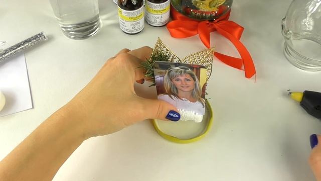 DIY Стеклянный СНЕЖНЫЙ ШАР С ФОТОГРАФИЕЙ | СУПЕР ПОДАРОК своими руками смотреть онлайн