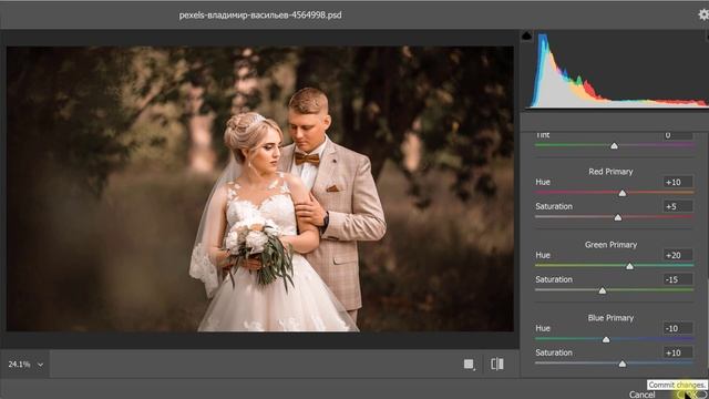 Photoshop Tutorial: Wedding Photo Editing in Photoshop смотреть онлайн