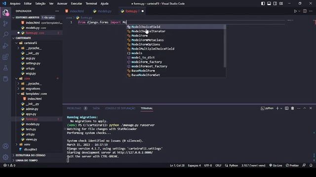 Models - Forms - Carteira FII Django e Python смотреть онлайн
