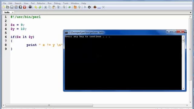 perl tutorial NO 35 comparision operators strings= смотреть онлайн