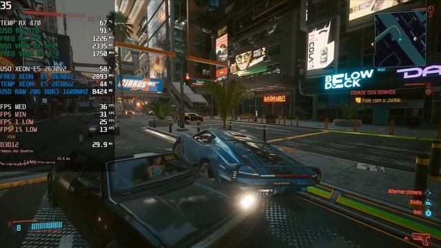 Test Cyberpunk 2077 Xeon E5 2630V2 + Rx 470 смотреть онлайн