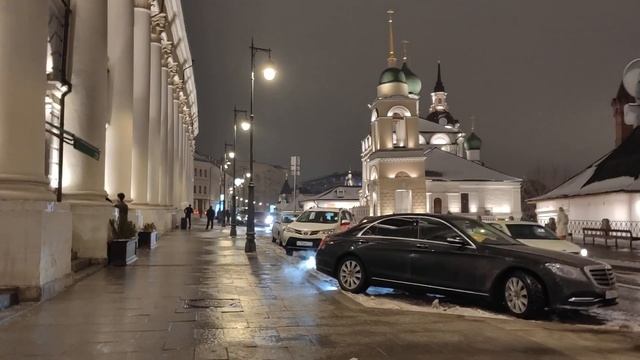 Пешком от Храма Василия Блаженного до Георгиевской церкви A Walk In The Evening Moscow Kremlin