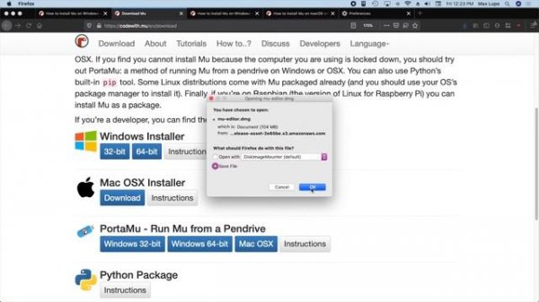 Make a Code: Installing the Mu Code Editor