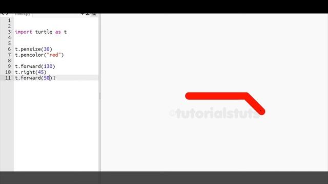 Drawing Alphabet Letter A using Python Turtle | Tutorials Tuts смотреть онлайн