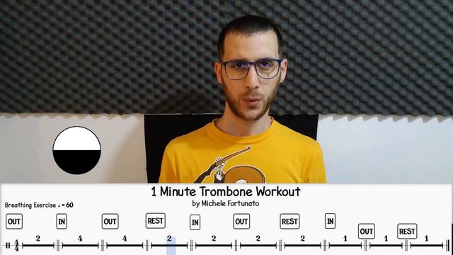 1 Minute Trombone Workout - Respirazione смотреть онлайн