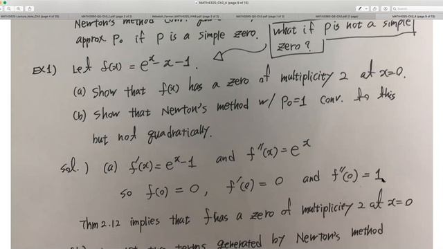 Ch. 2.4 Error Analysis for Iterative Methods Part 2 смотреть онлайн