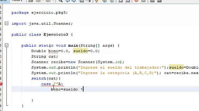 PROGRAMA EN JAVA ♨️? QUE CALCULA EL SUELDO Y PORCENTAJE DE BONIFICACION A TRABAJADORES POR CATEGORÍ смотреть онлайн