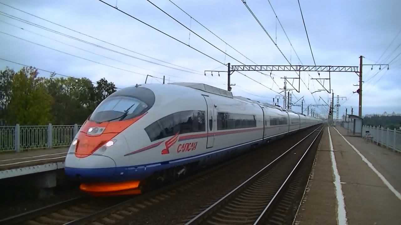 "Сапсан" ЭВС1-16 (с ЭВС1-15) Москва - Санкт-Петербург смотреть онлайн