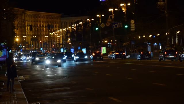 УЧИМСЯ ФОТОГРАФИРОВАТЬ.НОЧНОЙ КИЕВ, ФОТО НОЧНОГО ГОРОДА. смотреть онлайн