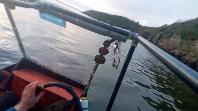 BARK 270 dinghy with 4hp MARINER outboard, wing mirrors and dashboard power sliding sideways смотреть онлайн