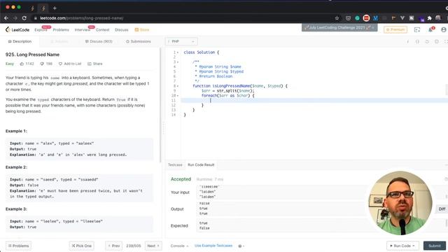 Long Pressed Name - LeetCode #22 - PHP смотреть онлайн