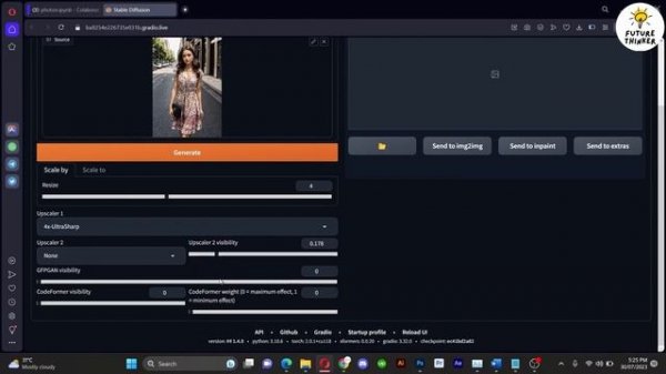 Stable Diffusion Image Upscale To 8K Using 4x Ultrasharp In Automatic 1111