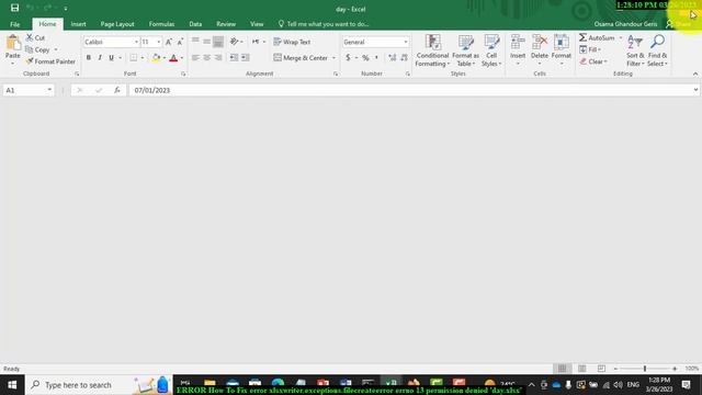 ERROR How To Fix error xlsxwriter.exceptions.filecreateerror errno 13 permission denied 'day.xlsx' смотреть онлайн