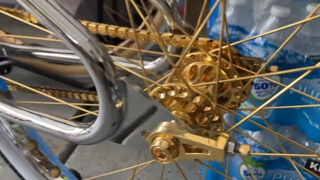 The homie D bikes GT hutch Haro Bassett gold painted rose custom bmx show bycicle SE смотреть онлайн