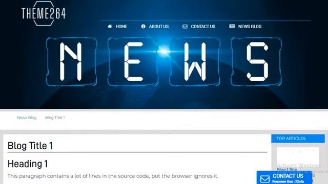 Responsive Bootstrap Website Template Theme (THEME264) смотреть онлайн