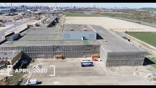 Demolition of General Motors plant (Antwerp, Belgium) смотреть онлайн