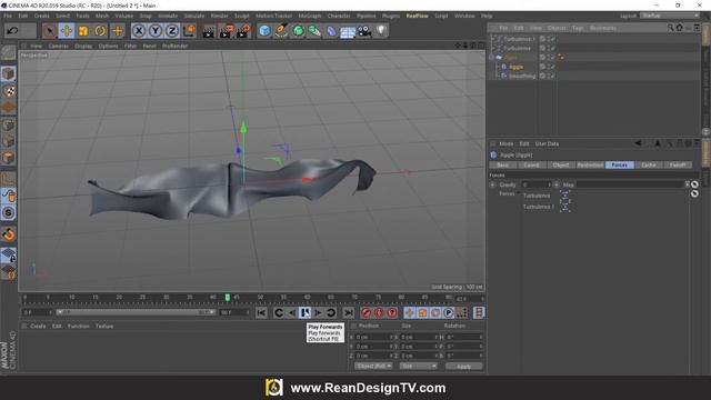 Flying Fabric | Cloth Animate in Cinema 4D Tutorial | Free Download C4D file смотреть онлайн
