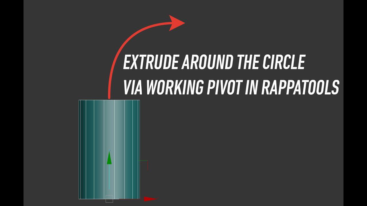 Dark Max № 88 - Extrude around the circle via working pivot in rappatools смотреть онлайн