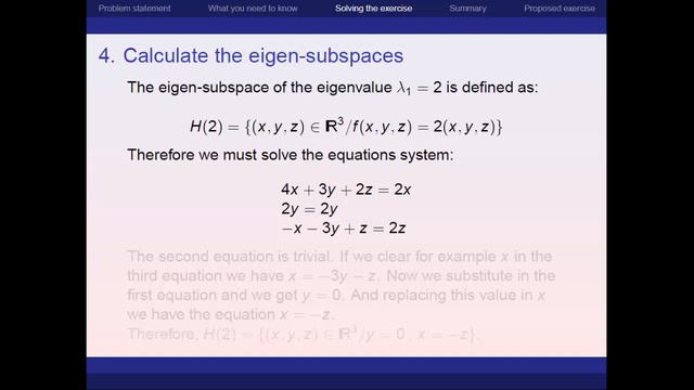 Eigenvalues and eigenvectors in R^3 смотреть онлайн
