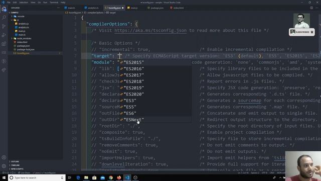 17. Setting up the compilation Target to ES5 in the typescript configuration tsconfig.json file. смотреть онлайн