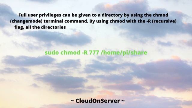 How To Make Raspi Sharing Folder - CloudOnServer #raspberrypi #raspberry