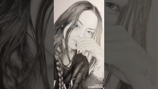 Картины карандашом . Мартына Войчеховская . Моника Новак . Портреты. смотреть онлайн