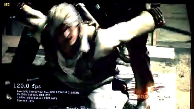 Resident Evil 5 benchmark with Nvidia 3D Vision performance degradation смотреть онлайн
