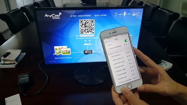AnyCast Setup for iOS device смотреть онлайн