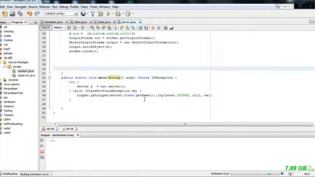 Java Serialization Example смотреть онлайн