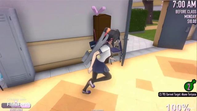 Кае пройти устранение по алфавиту челлендж/Yandere simulator смотреть онлайн