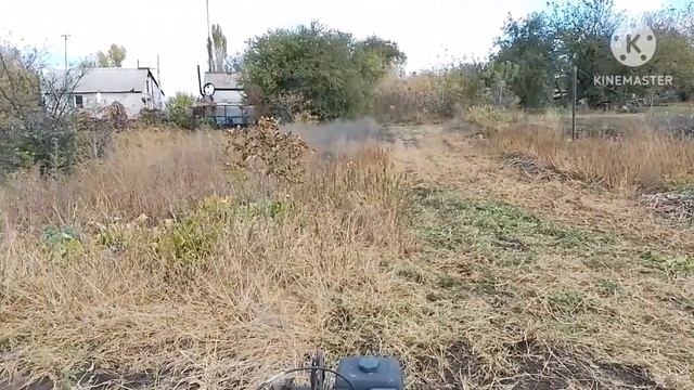 Косим бурьяны мотоблоком при помощи роторной косилки. смотреть онлайн