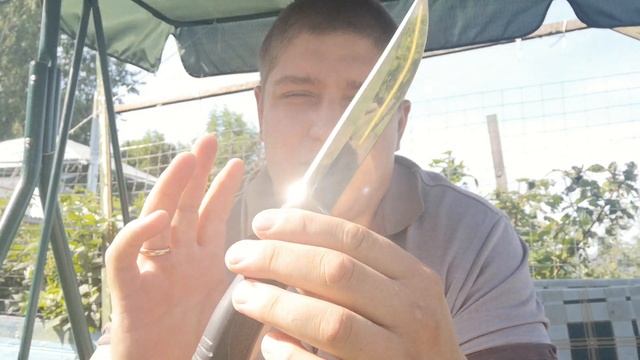 Нож Вождь с резиновой рукояткой обзор ножа смотреть онлайн