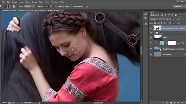Photoshop Manipulation Tutorial - Awesome Color Effects & Blur Background смотреть онлайн