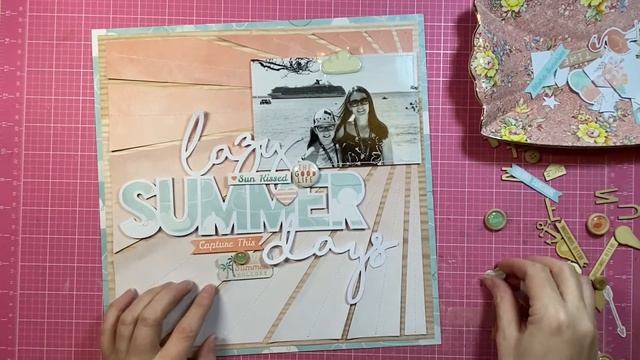 Scrapbooking Process Video: 'Lazy Summer Days' by Gwen Wruck смотреть онлайн